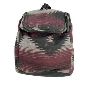 PISTIL‎ "Rendezvous" Backpack with Faux Leather Straps in Poncho Design